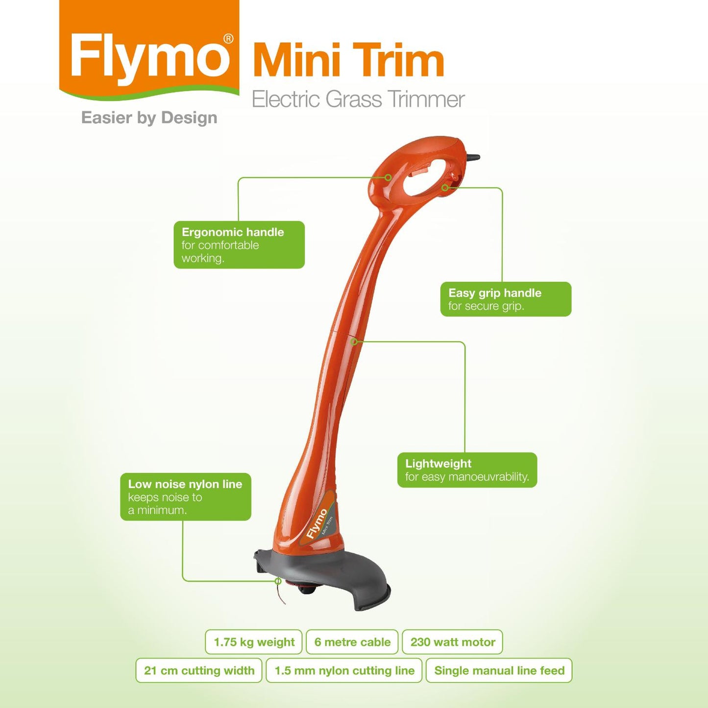 Flymo 230w Mini Trim Electric Grass Trimmer