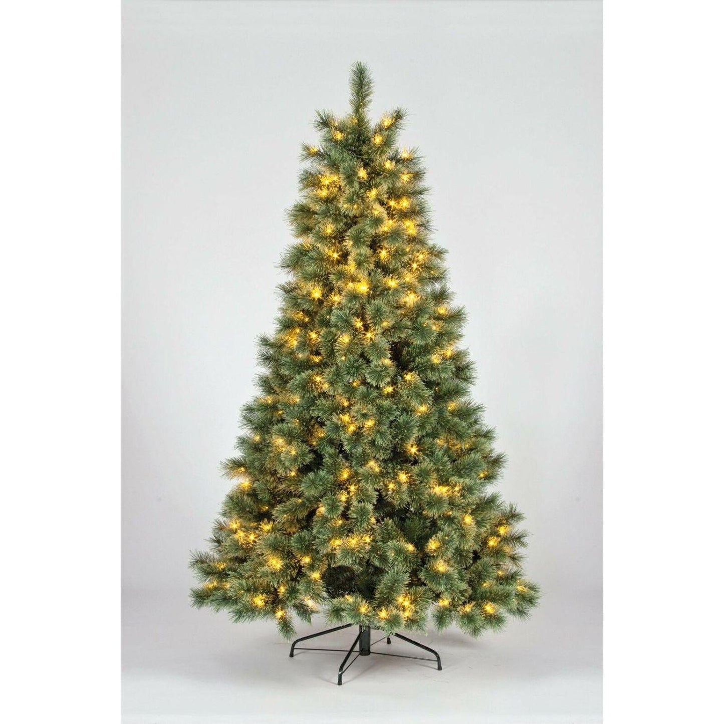 SnowTime 7ft Pre-Lit Warm White Artificial Full Cashmere Christmas Tree