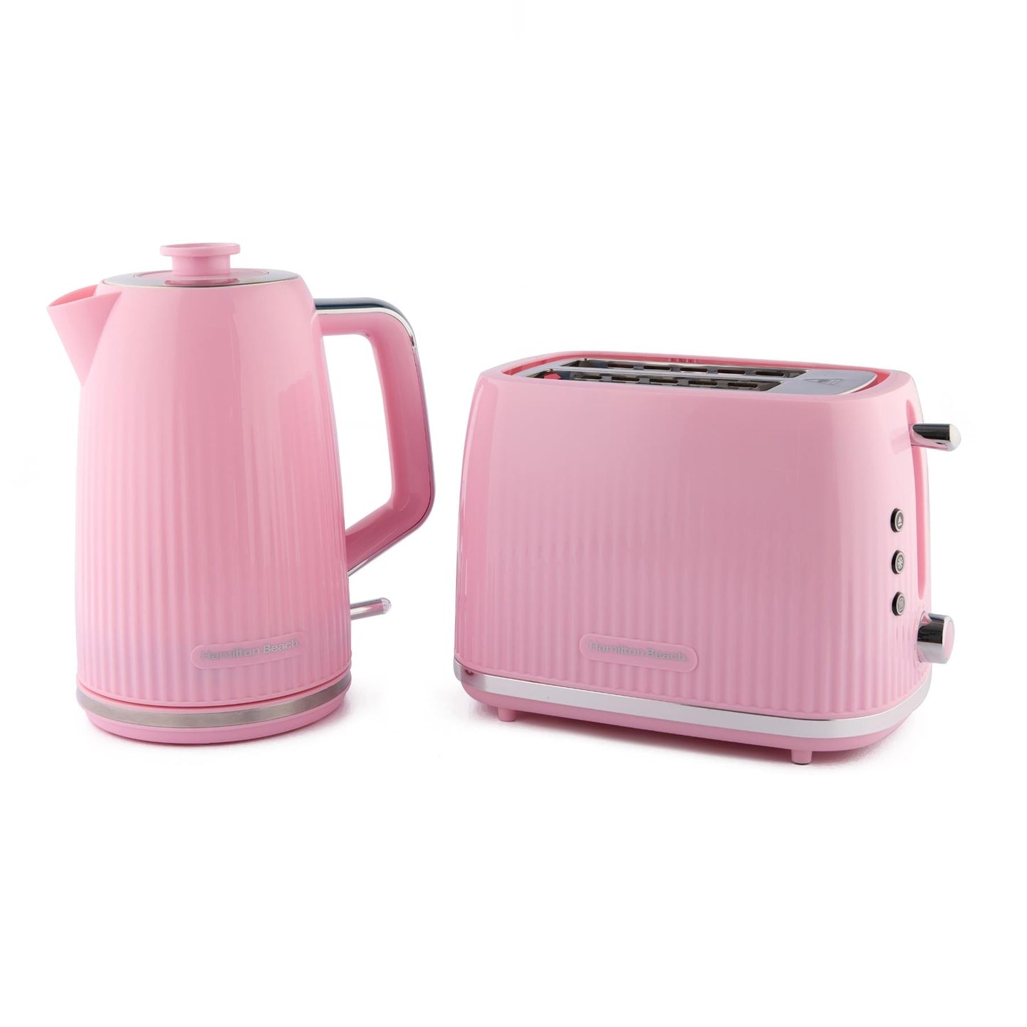 Hamilton Beach Miami Kettle & Toaster Set Flamingo Pink