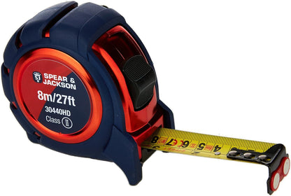 Spear & Jackson Heavy Duty Soft Feel 8m Measuring Tape