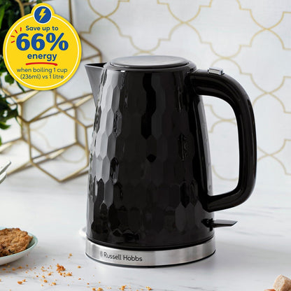 Russell Hobbs Honeycomb Black Breakfast Bundle