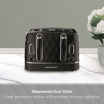 Hamilton Beach Diamond 4 Slice Toaster Black