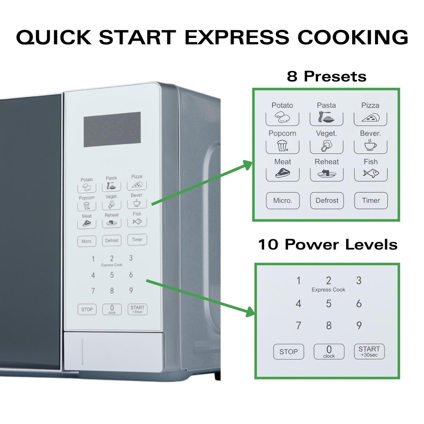 Hamilton Beach Essential 20L Digital Microwave Silver