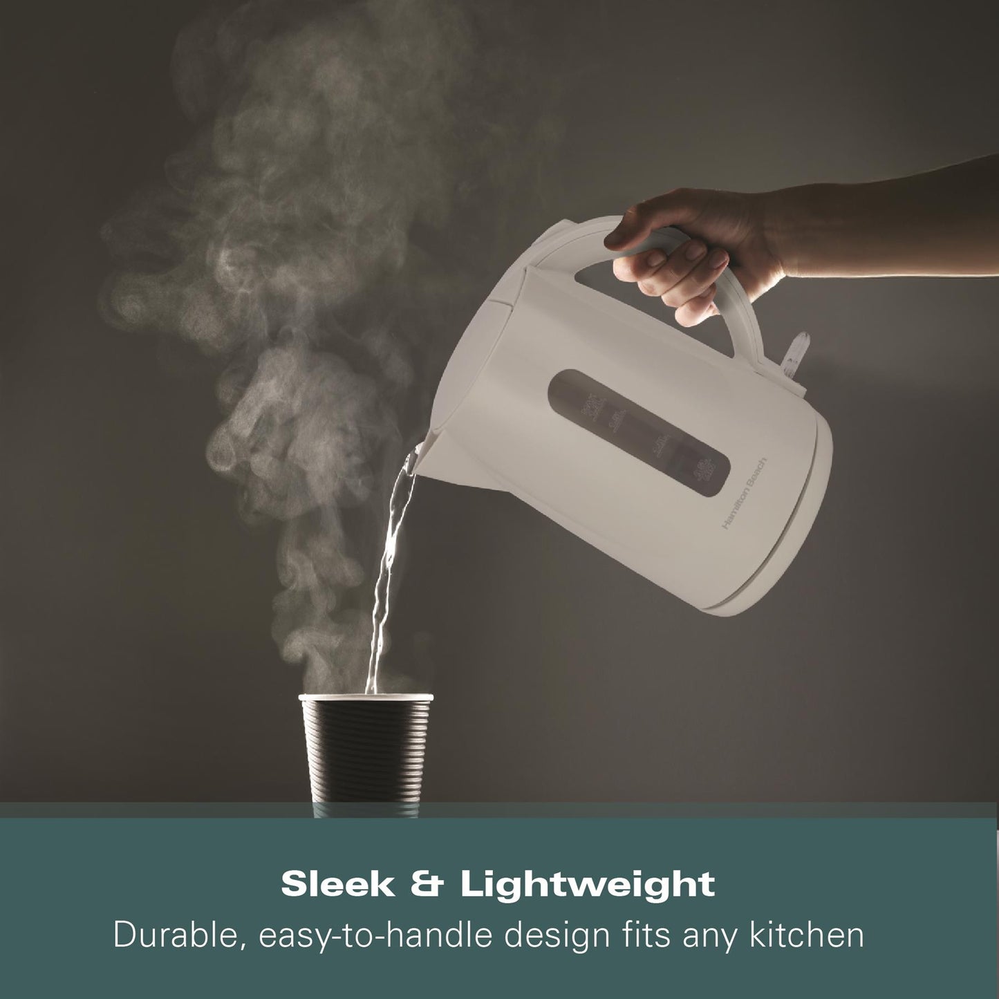 Hamilton Beach Essentials 1.7L Rapid Boil Kettle White