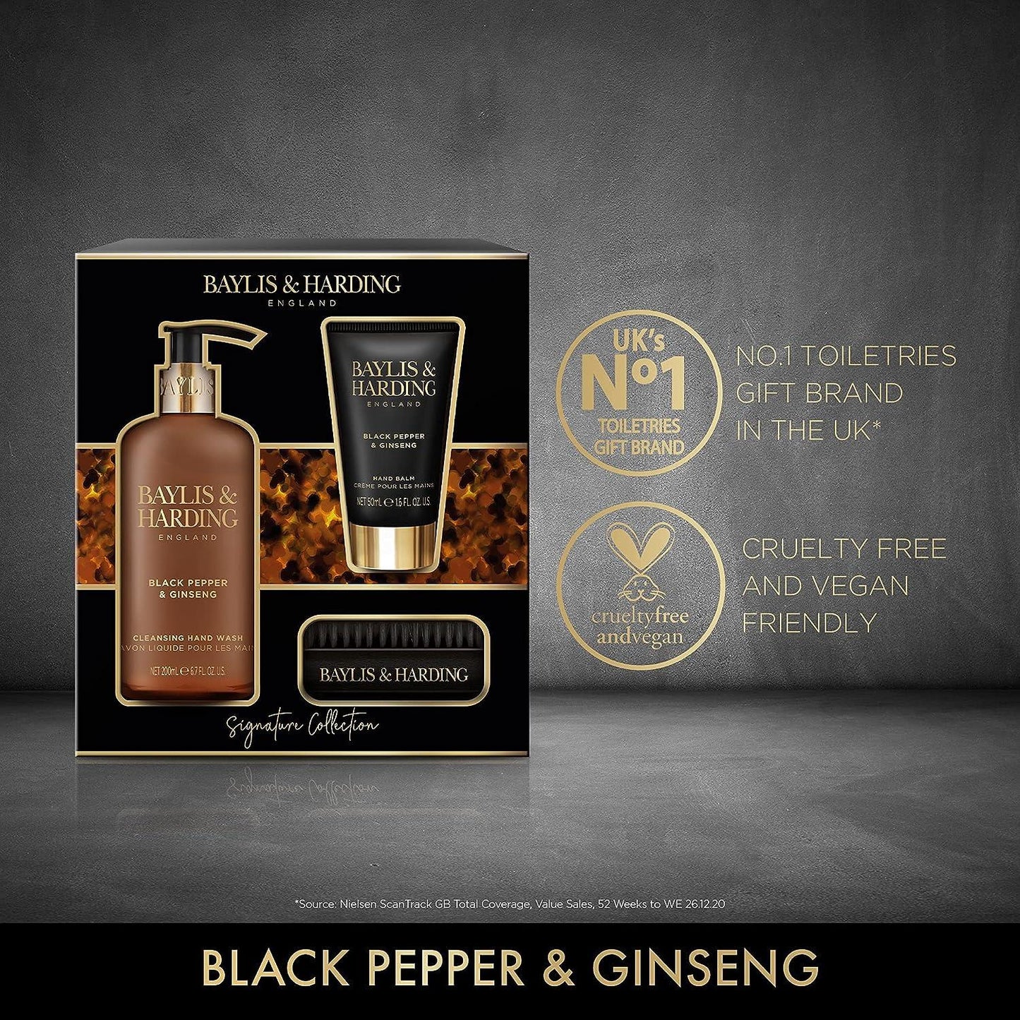 Baylis & Harding Black Pepper & Ginseng Luxury Hand Protector Gift Set