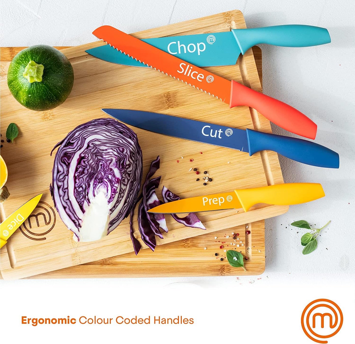 MasterChef 5 Piece Colour Knife Set