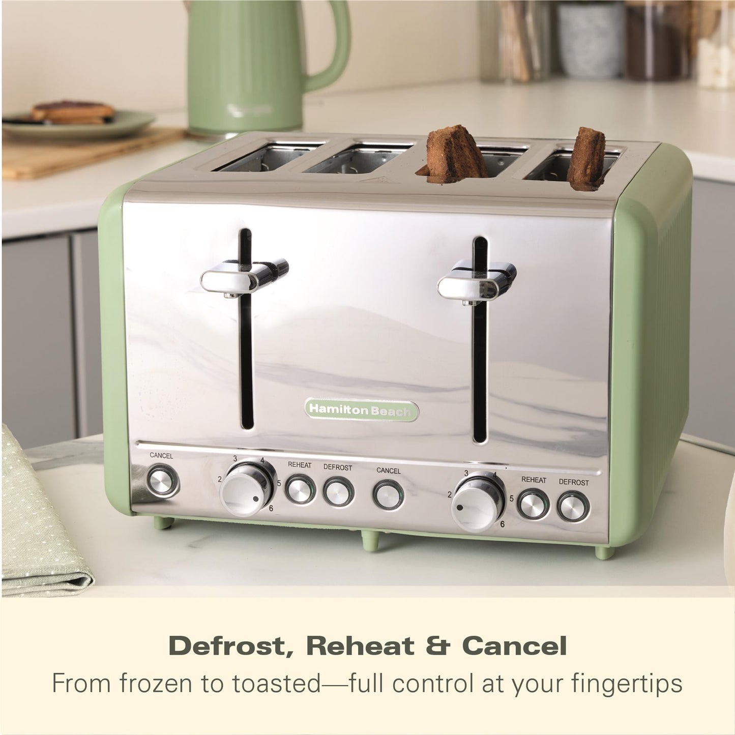 Hamilton Beach Harmony 4 Slice Toaster Matcha
