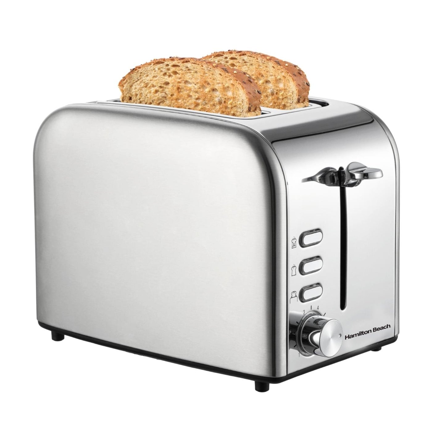 Hamilton Beach Rise 2 Slice Brushed & Polished Stainless Steel Toaster