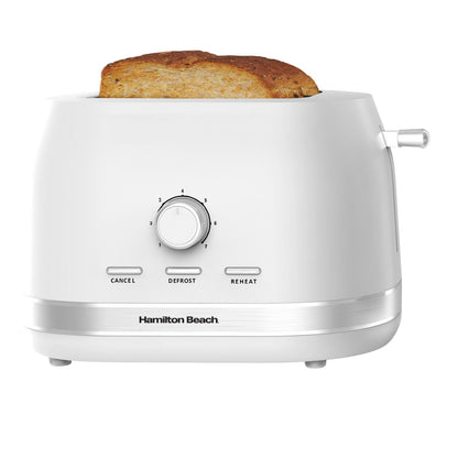 Hamilton Beach Ella 2 Slice Matte White Toaster