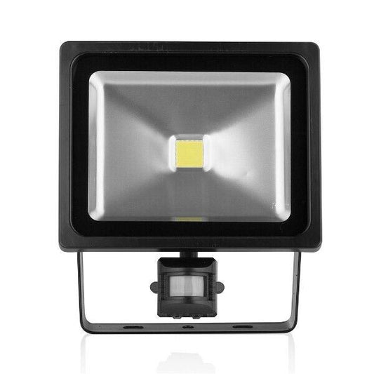 XQlite Black LED Floodlight with Sensor