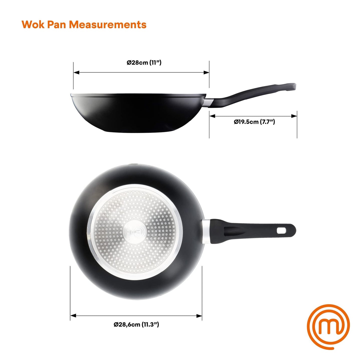 MasterChef 28cm Wok Pan