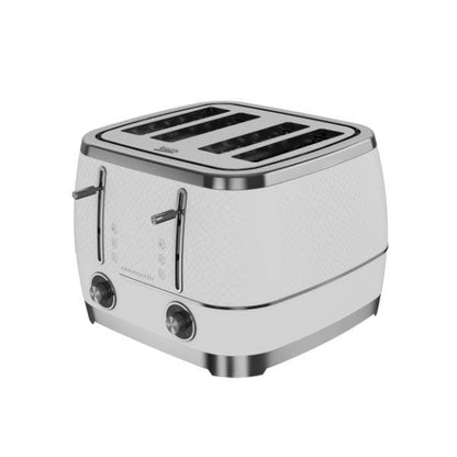 Beko Cosmopolis White and Chrome 4 Slice Toaster