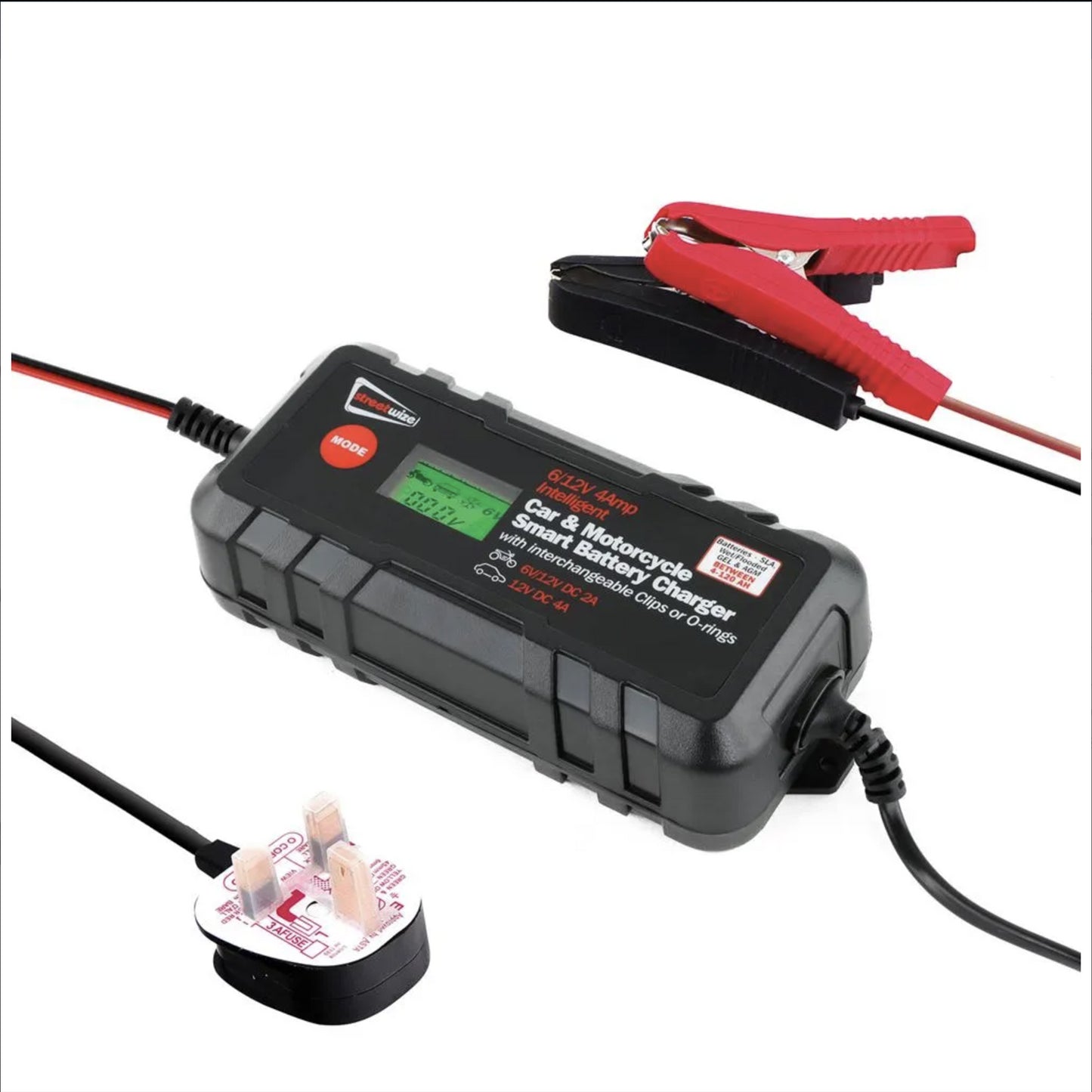 Streetwize 6/12v Smart Battery Charger