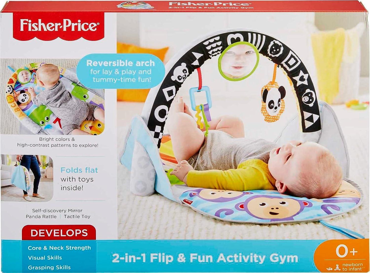 Fisher-Price 2-in-1 Flip and Fun Activity Gym