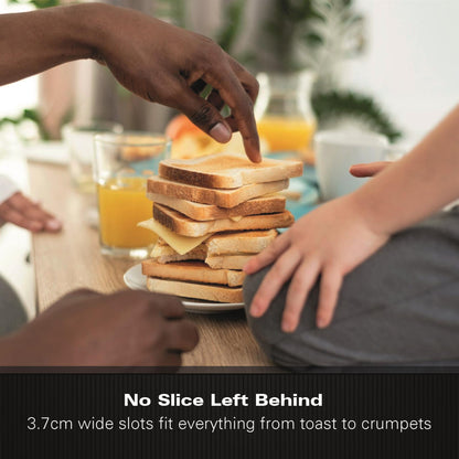 Hamilton Beach Stealth 2 Slice Textured Toaster Matte Black