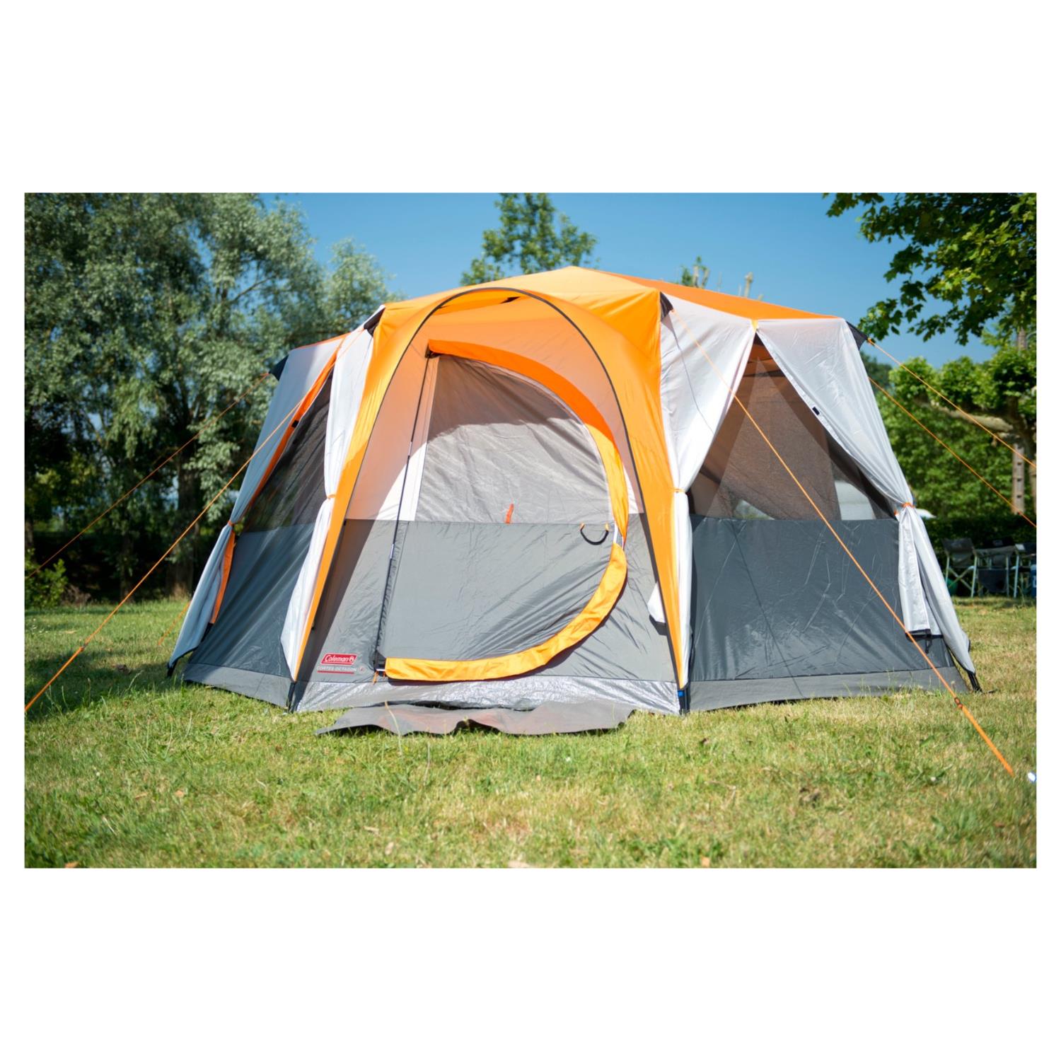 Coleman Cortes Octagon Orange 8 Person Tent – eShopin