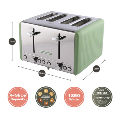 Hamilton Beach Harmony Kettle & Toaster Set - Matcha