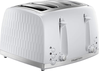 Russell Hobbs Contemporary Honeycomb Design 4 Slice Toaster