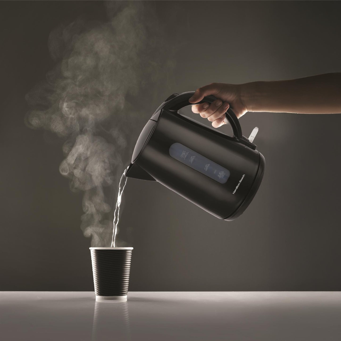 Hamilton Beach Essentials 1.7L Rapid Boil Kettle Black