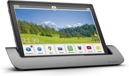 Emporia 10.1" easy-to-use Seniors Tablet PC, with Wifi and LTE/4G connectivity