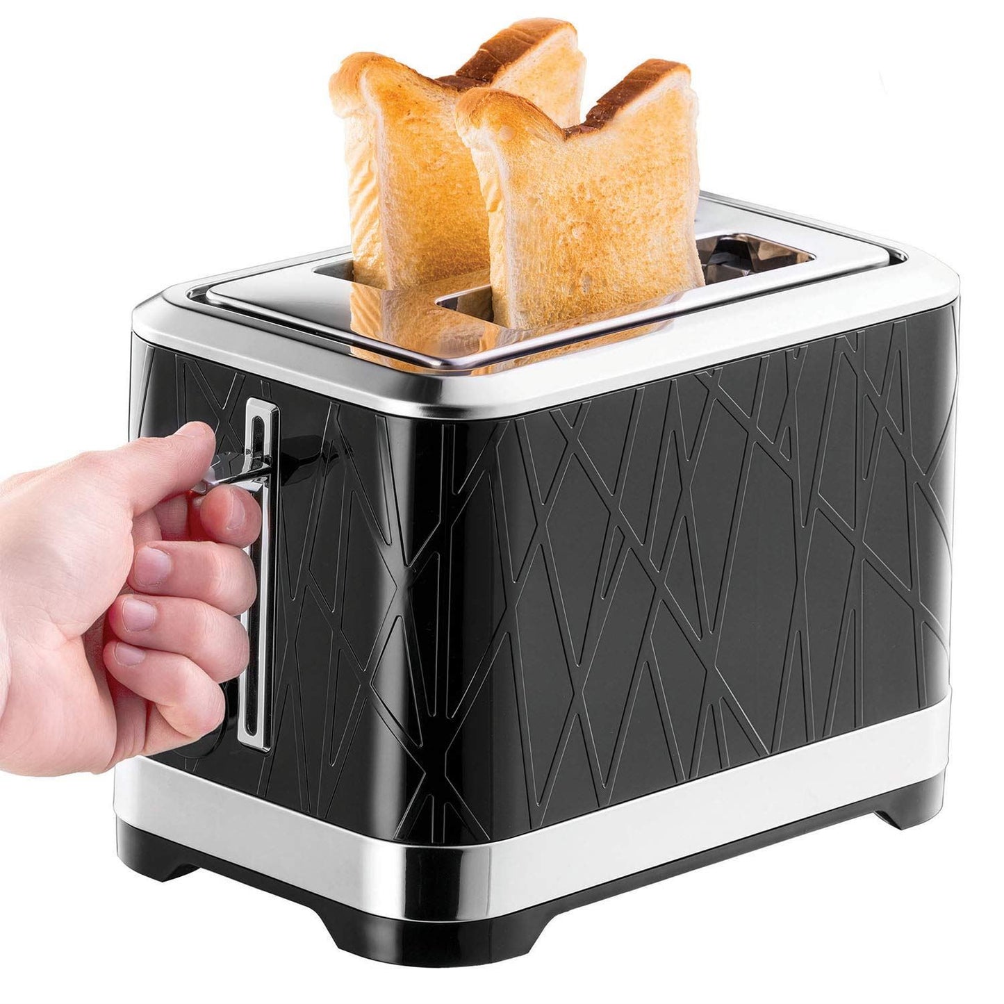 Russell Hobbs Structure Black 2 Slice Toaster