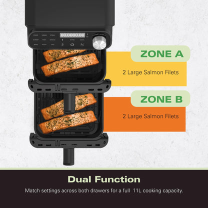 Hamilton Beach XXL Dual Stack 2 Drawer Air Fryer