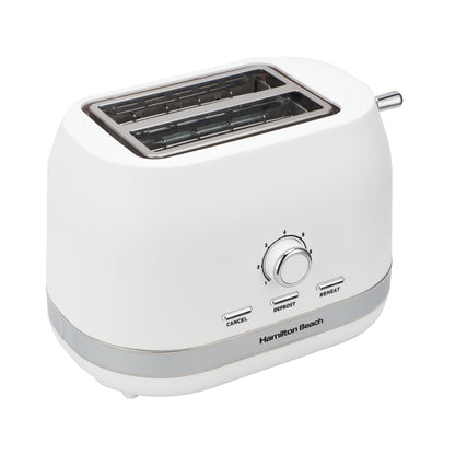 Hamilton Beach Ella 2 Slice Matte White Toaster