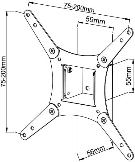 BTI 6020 Tilt TV Wallmount 43"