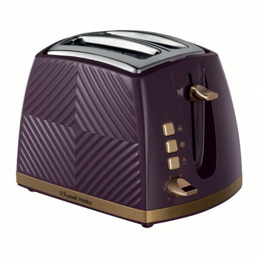 Russell Hobbs Groove 2-Slice Toaster Mulberry