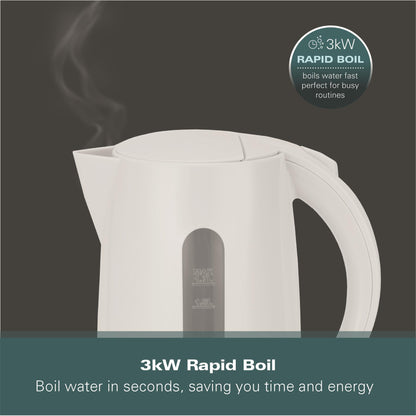 Hamilton Beach Essentials 1.7L Rapid Boil Kettle White