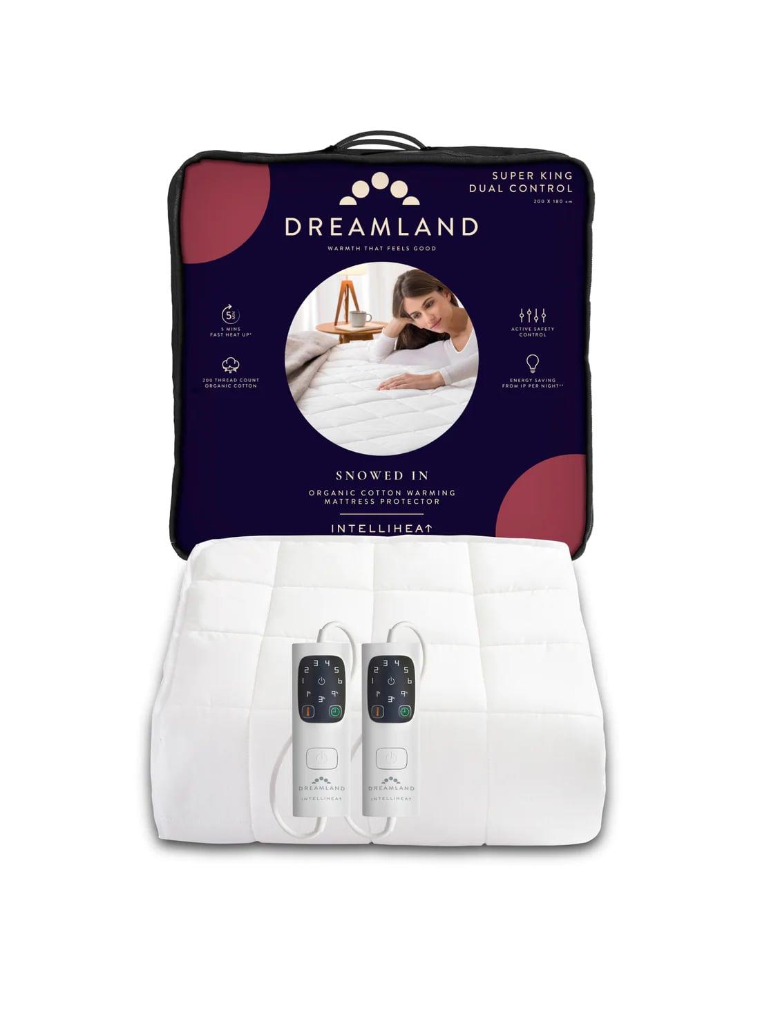 Dreamland Super King Dual Control Organic Warming Mattress Protector
