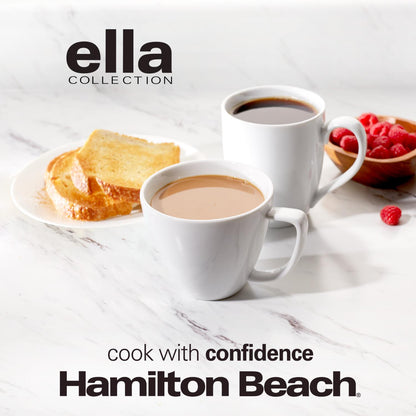 Hamilton Beach Ella 2 Slice Matte White Toaster