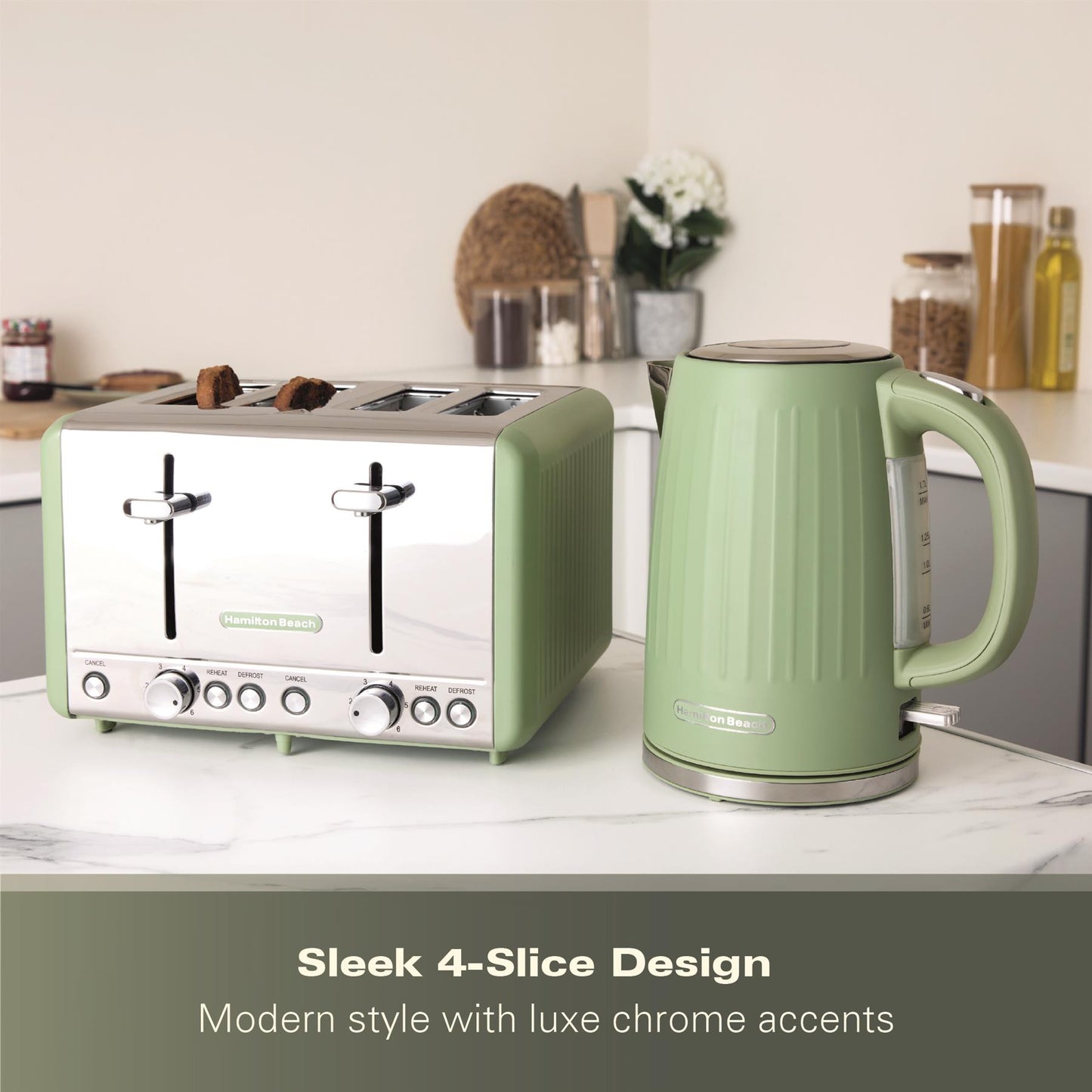 Hamilton Beach Harmony 4 Slice Toaster Matcha