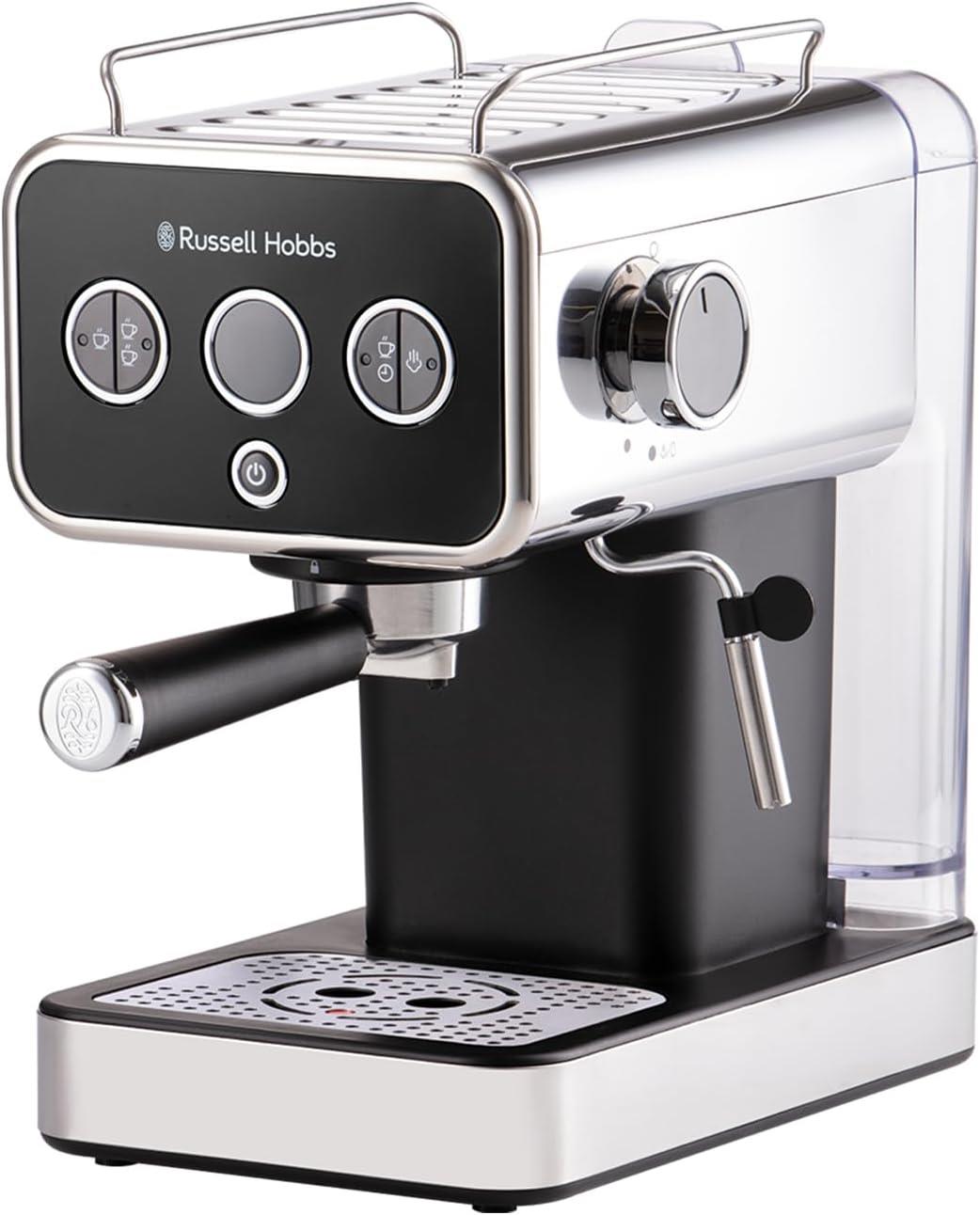 Russell Hobbs Distinctions Black Espresso Coffee Machine