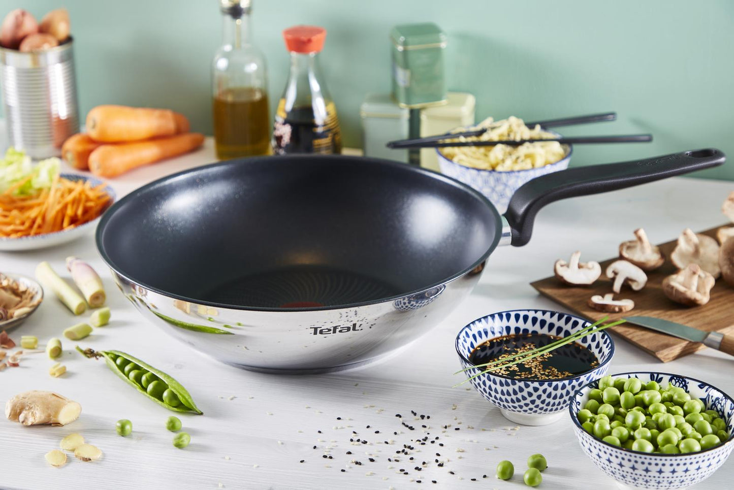 Tefal Primary 28cm Stainless Steel Wok Pan