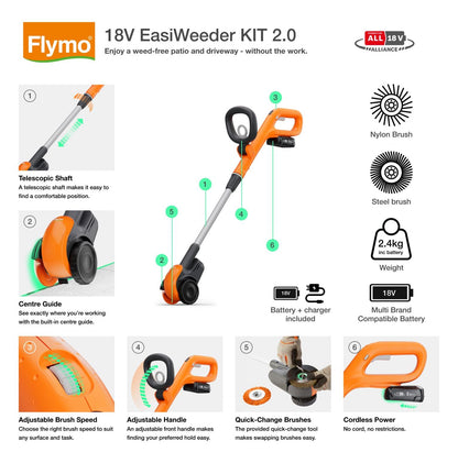 Flymo 18V EasiWeeder Kit