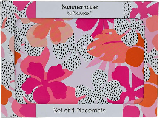 Navigate Tribal Fusion Multicoloured Floral Placemats - Set of 4
