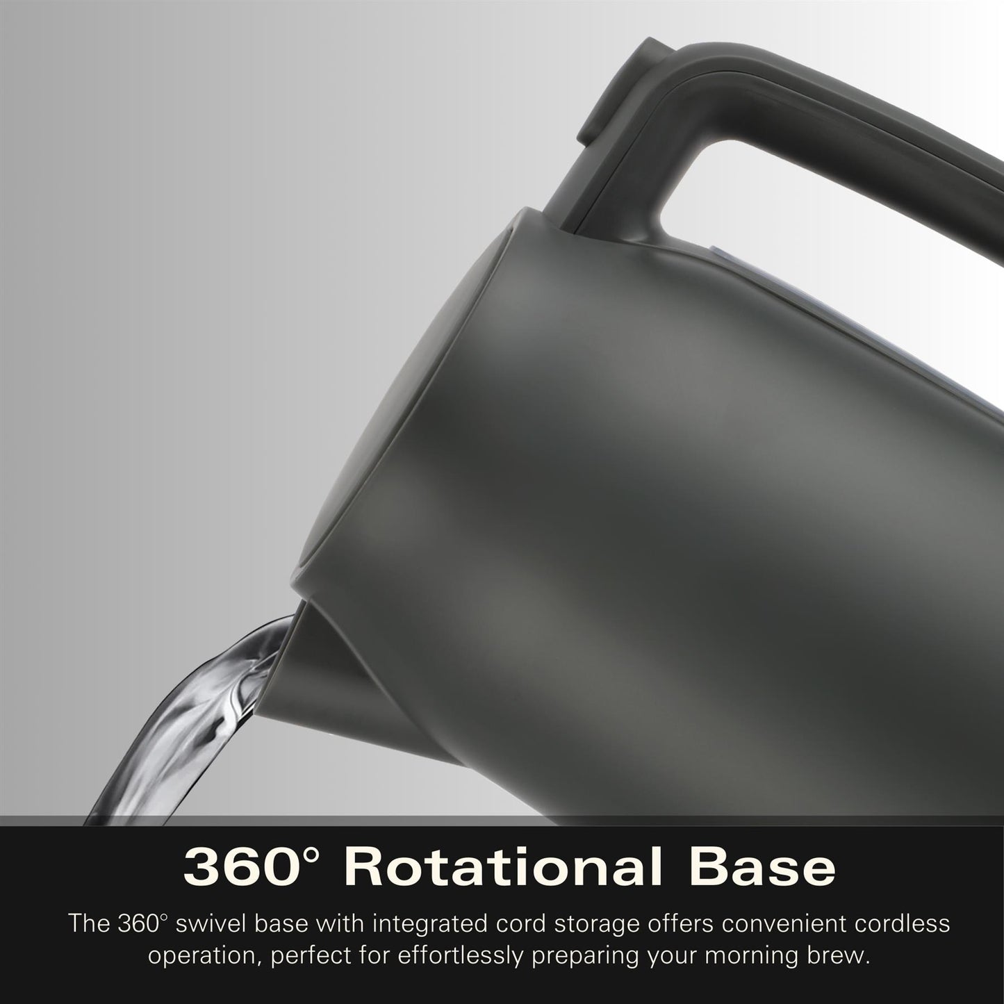 Hamilton Beach Ella Charcoal Kettle & Toaster Set