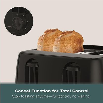 Hamilton Beach Essentials 4 Slice Toaster Black