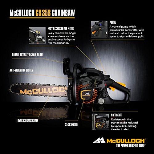 McCulloch 35cc CS 35S Petrol Chainsaw