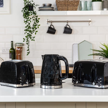 Russell Hobbs Honeycomb Black 2 Slice Toaster