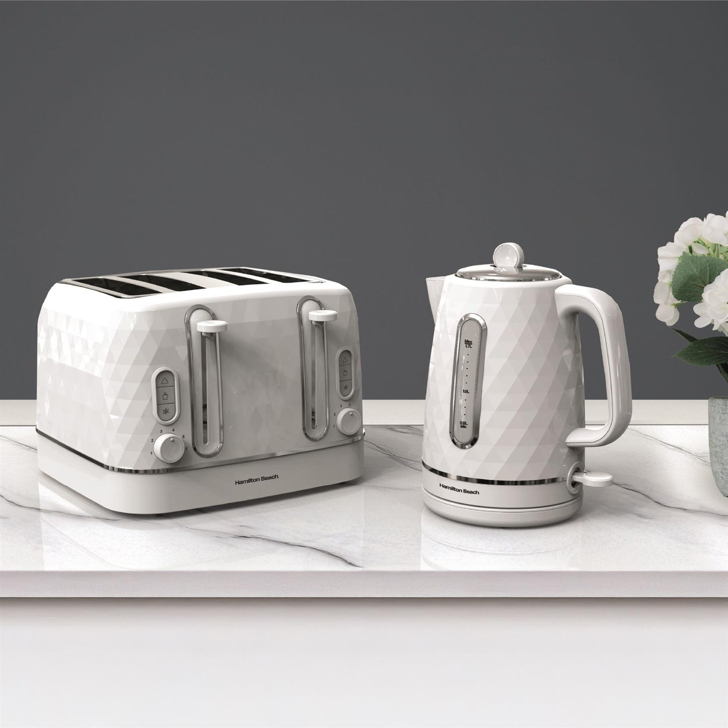 Hamilton Beach Diamond 1.7L Kettle White