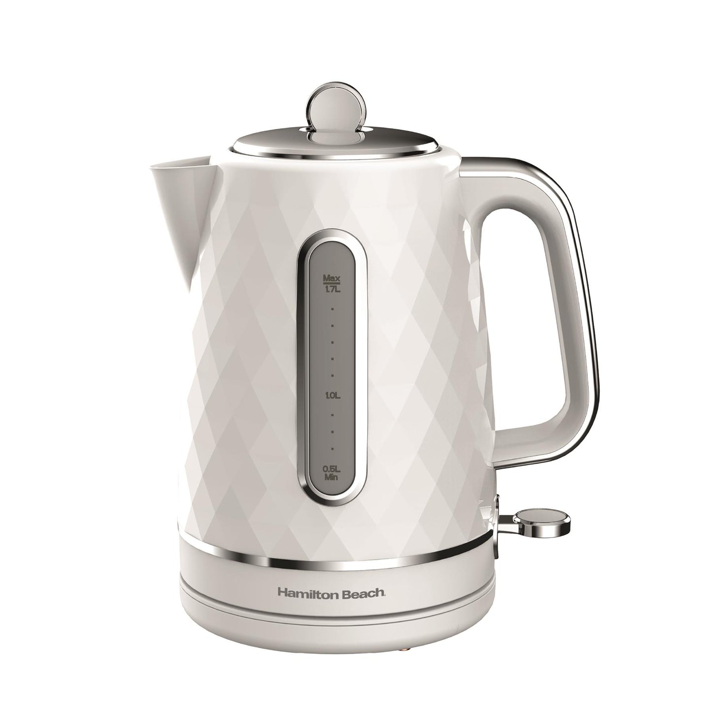 Hamilton Beach Diamond Kettle & Toaster Set White