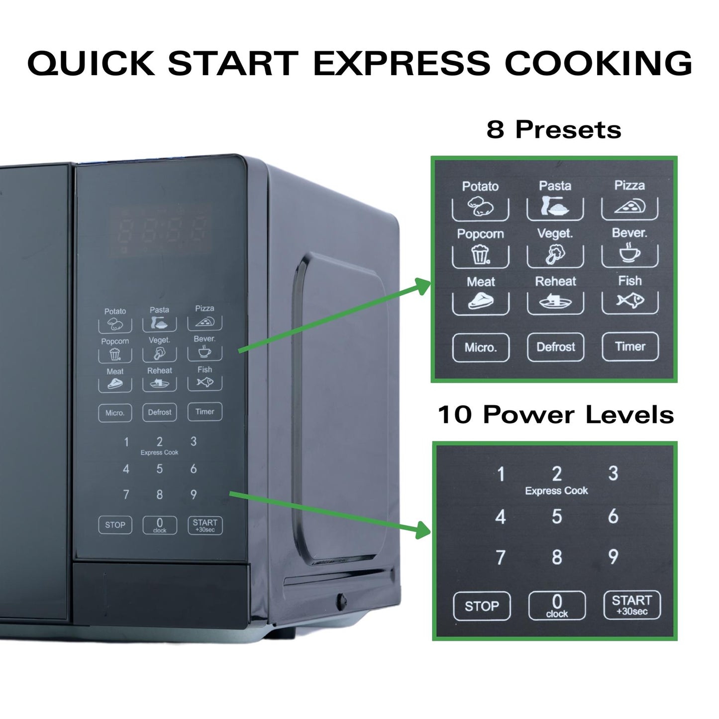 Hamilton Beach Essential 20L Digital Microwave Black