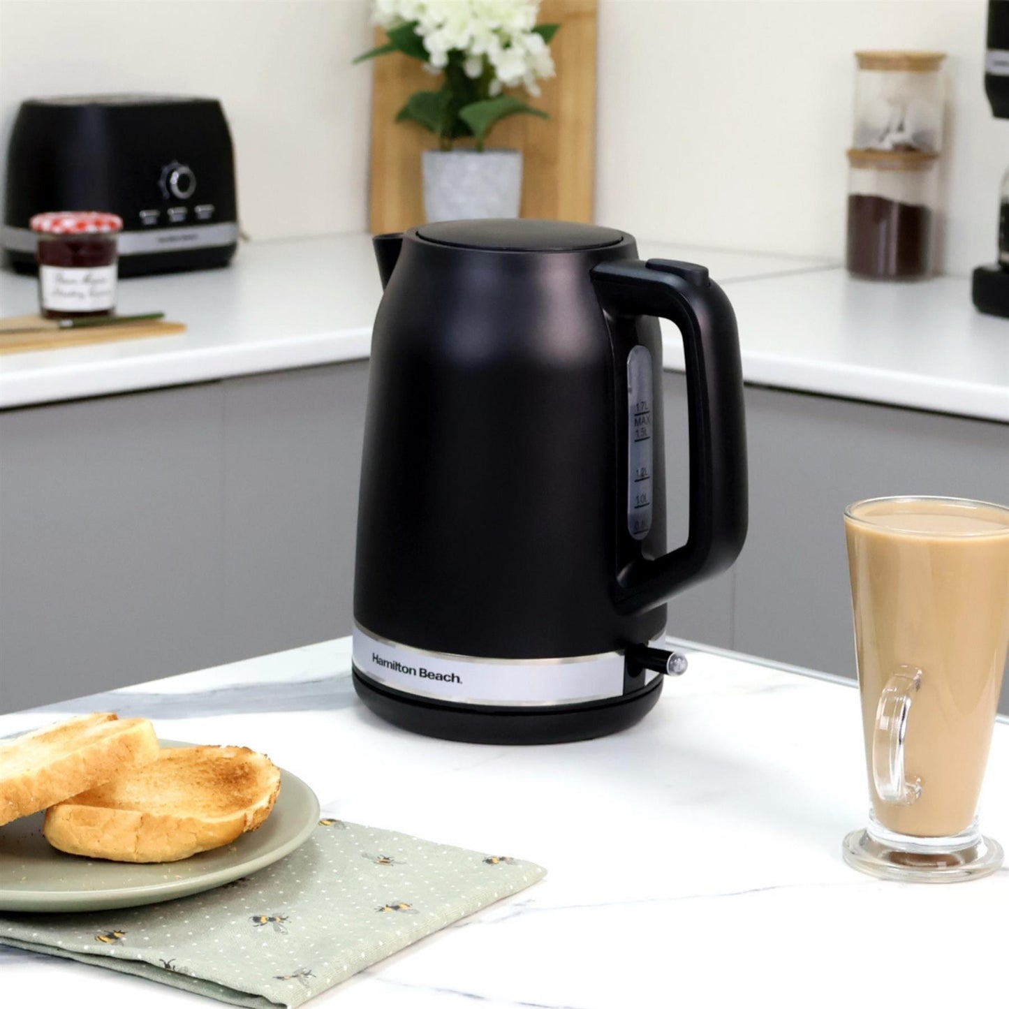 Hamilton Beach Ella Black Breakfast Bundle