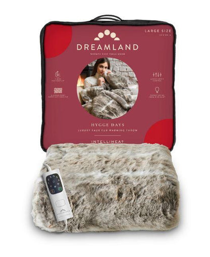 Dreamland Hygge Days Luxury Faux Fur Warming Throw