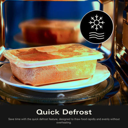 Hamilton Beach 20L Manual White Microwave With Stainless Steel Cavity