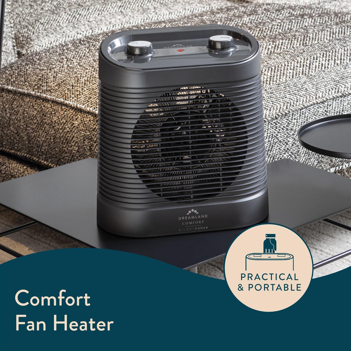 Dreamland Silent Power Comfort Fan Heater