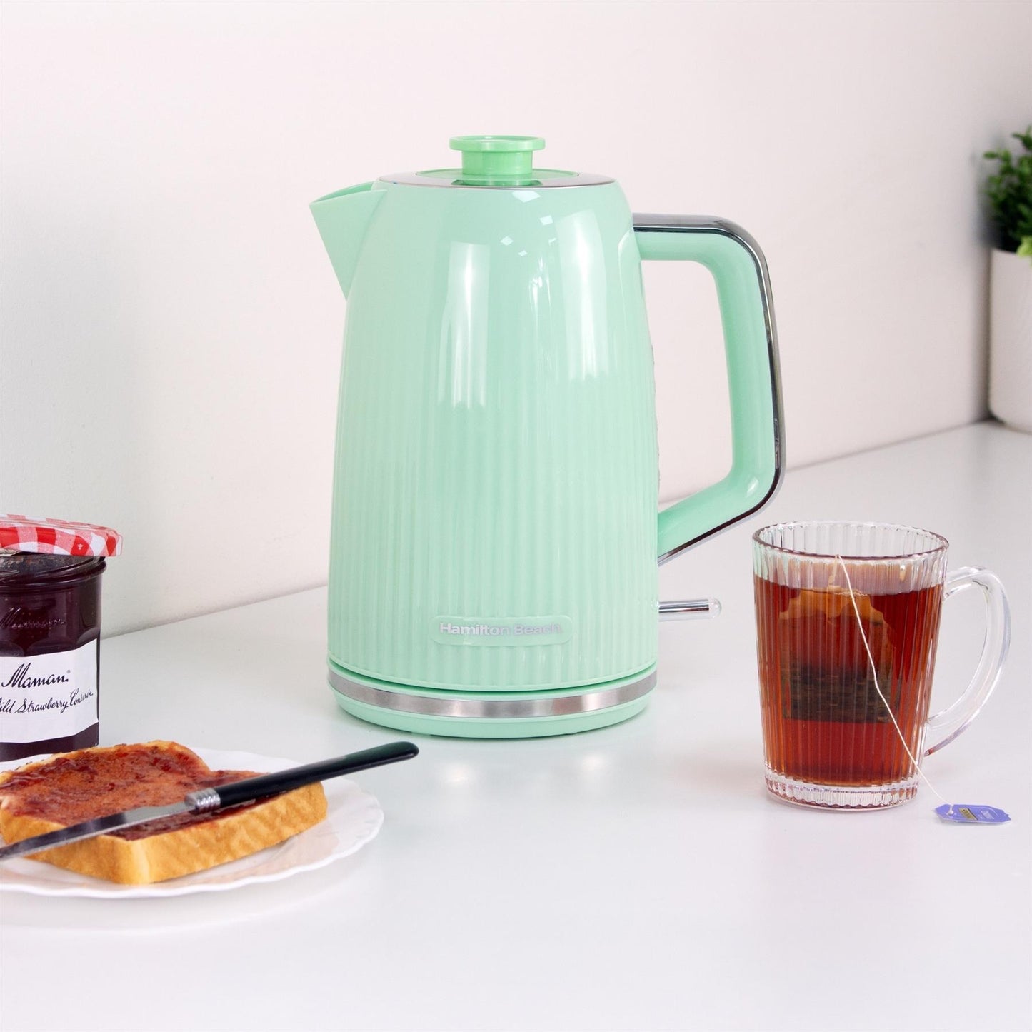 Hamilton Beach Miami Kettle & Toaster Set Mojito Mint