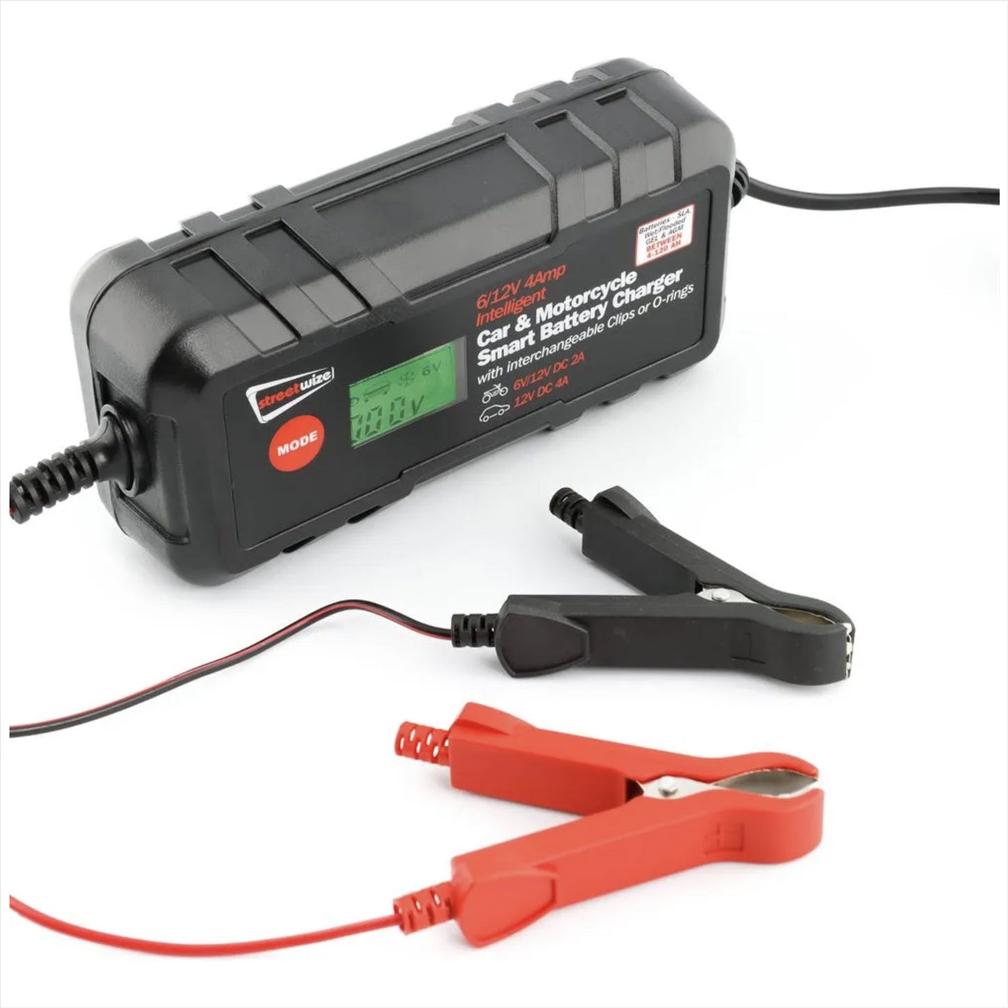 Streetwize 6/12v Smart Battery Charger